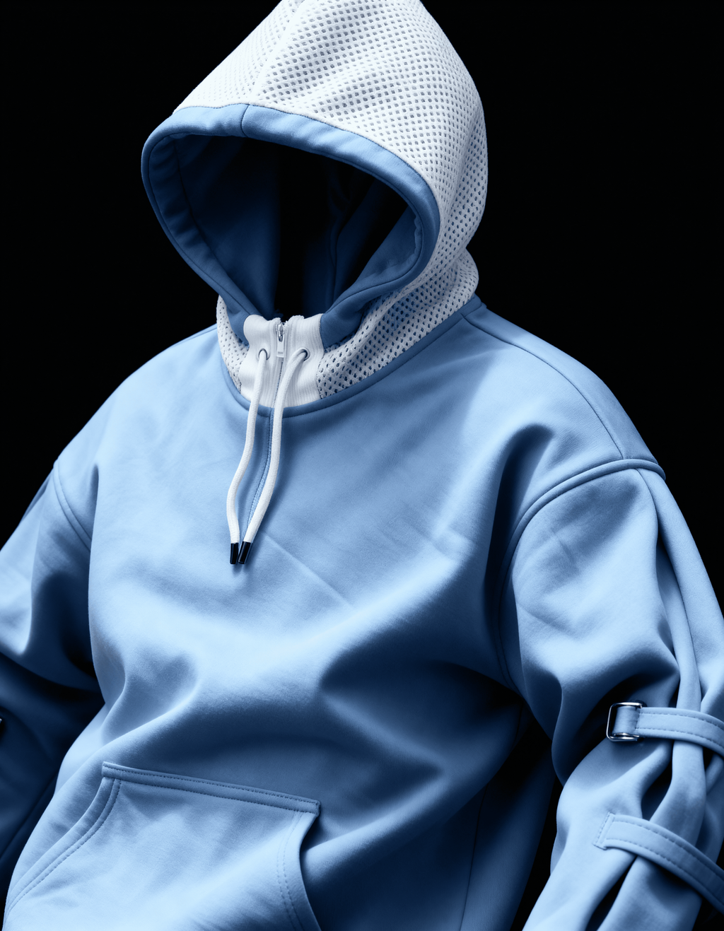 Skydash Hoodie | Designer Sky Blue Oversized Hoodie 