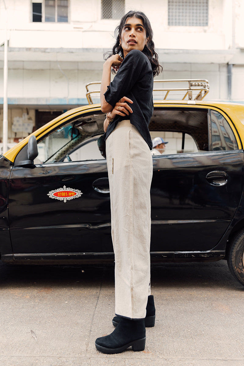 Padmini Pants | Hand-Painted Cotton Trousers Asaii