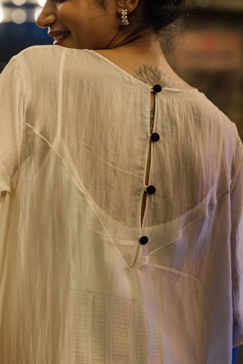 Theatre Dress | Hand-Painted Sheer Dress