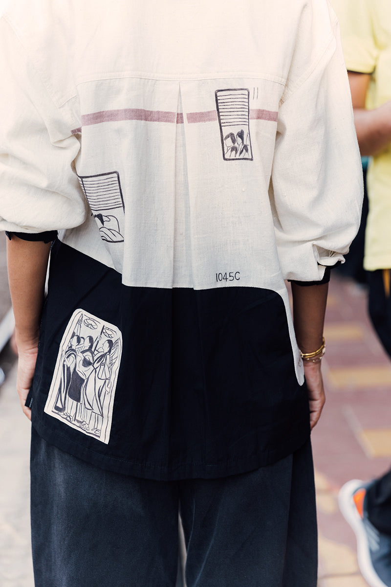 Railway Shirt | Hand-Painted Cotton Shirt Asaii