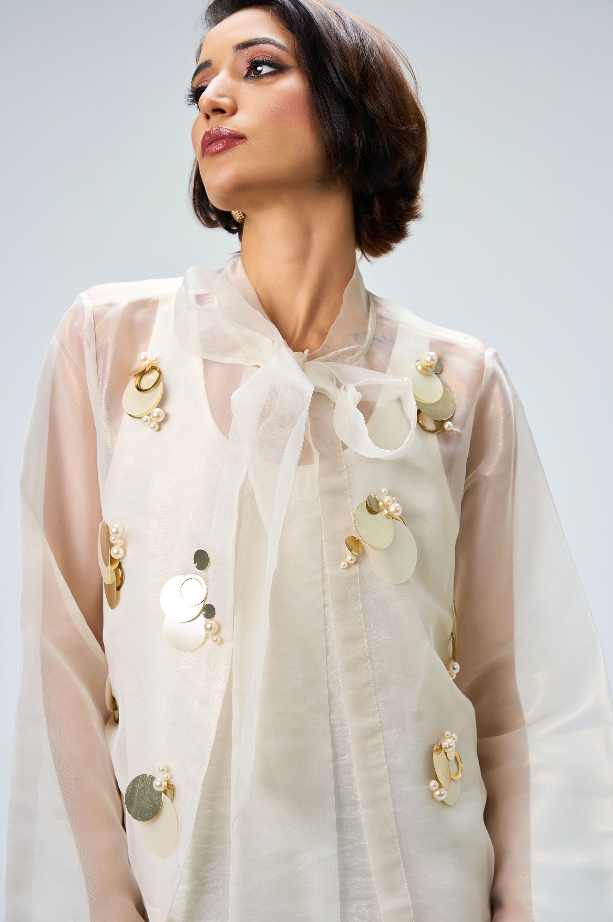 Maravéa Dress | Ivory Occasion Wear KOR