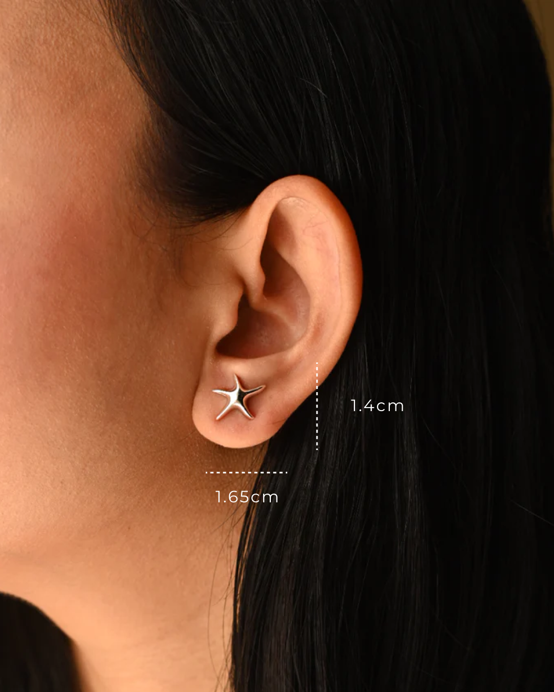 Mini Starborn Studs | Ocean Inspired Minimalist Earrings Era Stories