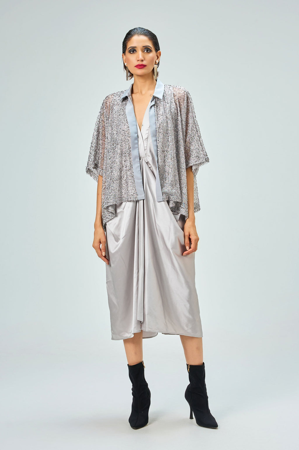 Selene Dress | Silver Glamorous Dress KOR