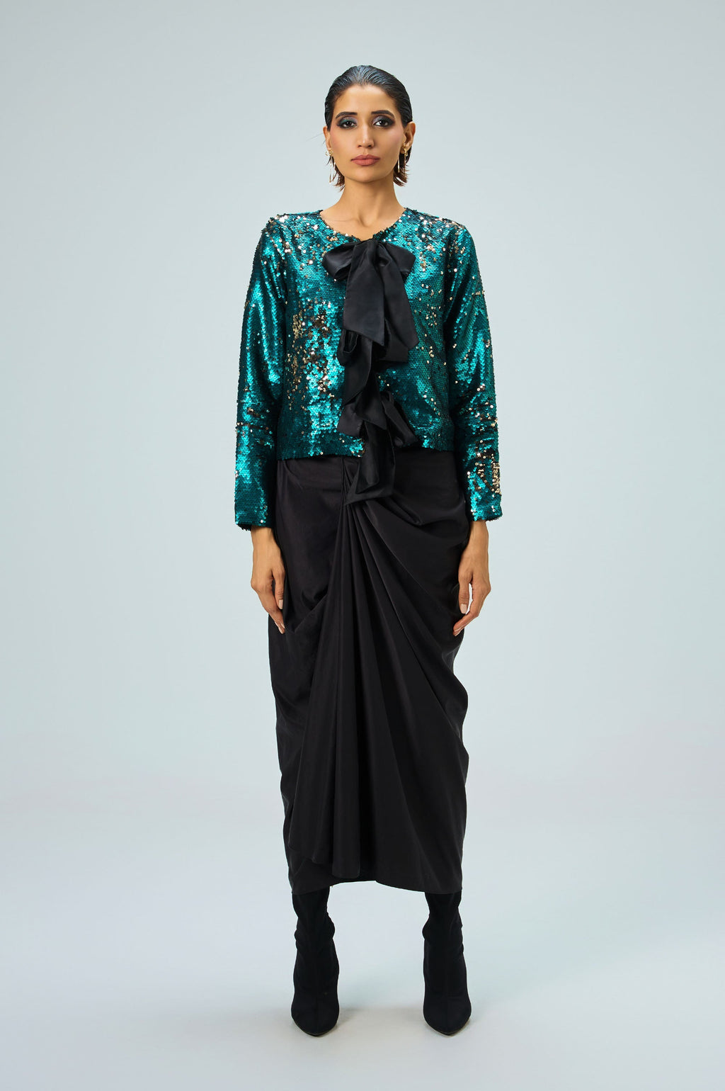 Electra Co-Ord Set | Sequin Top & Skirt Set KOR