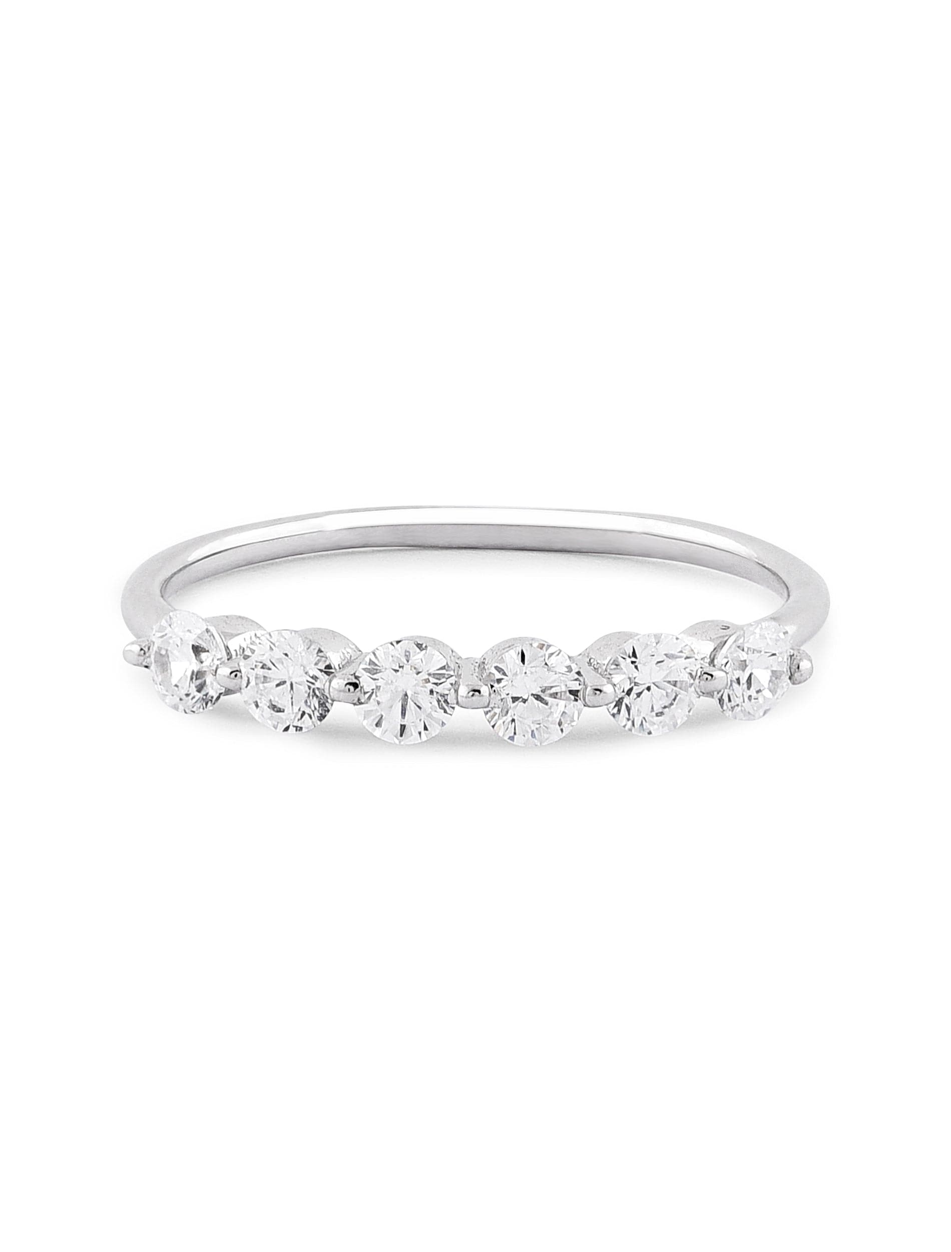 The Allure Ring | Sterling Silver Zircon Band
