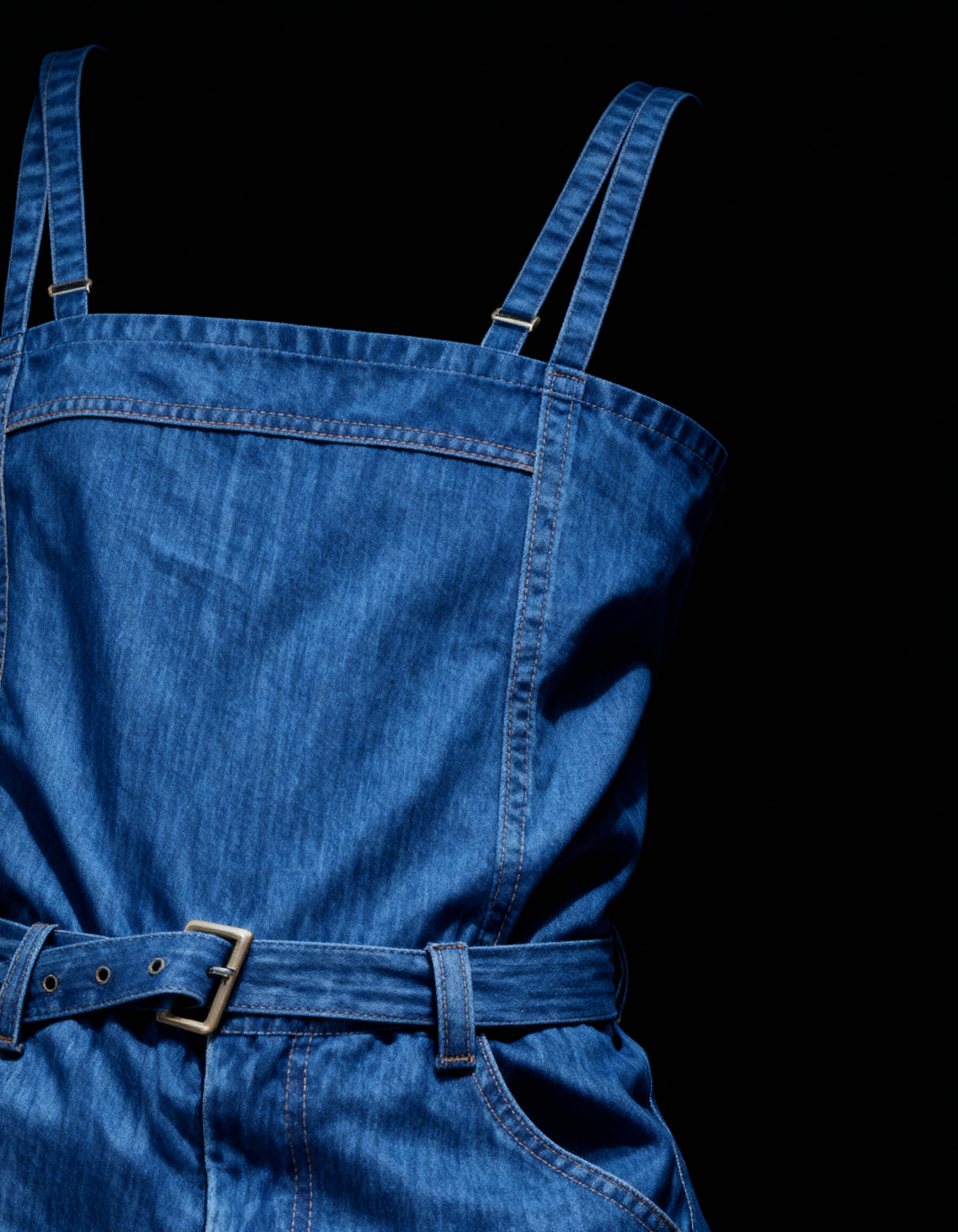 Elysian Curve Jumpsuit | Denim Dungaree