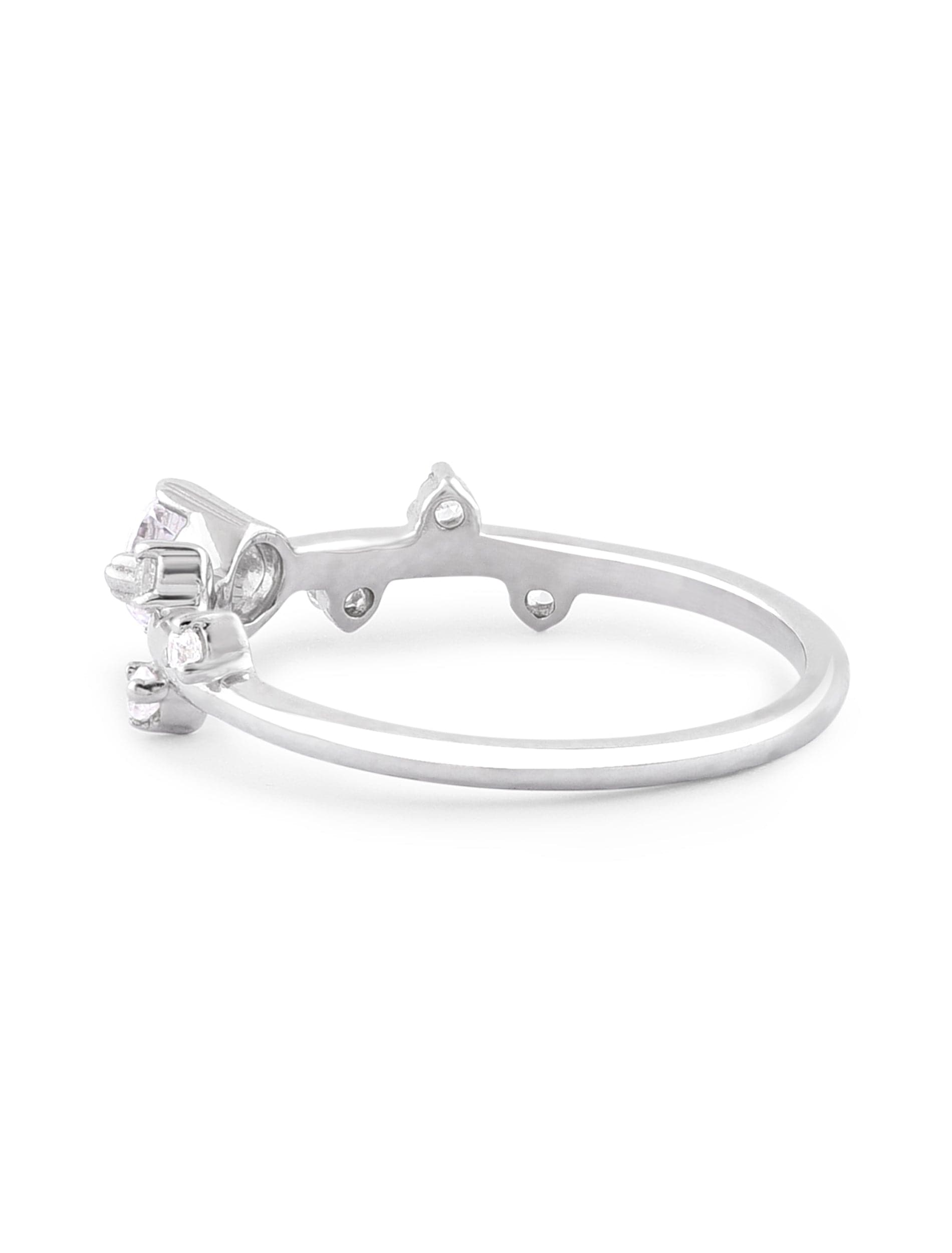 Entwined Stem Ring | Dainty Vine Sterling Silver Minimalist Band