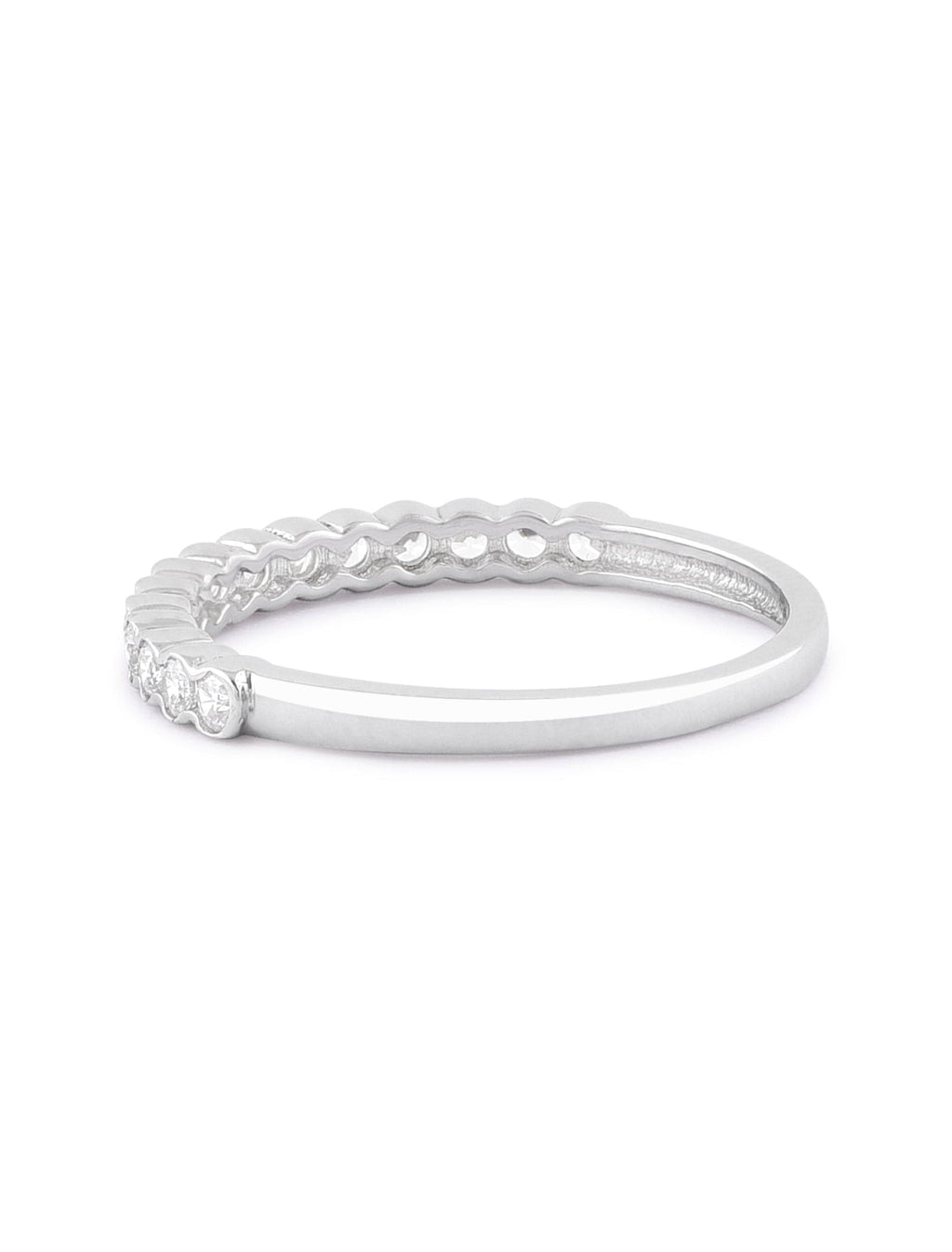 The Jane Ring | Dainty Sterling Silver Zircon Band