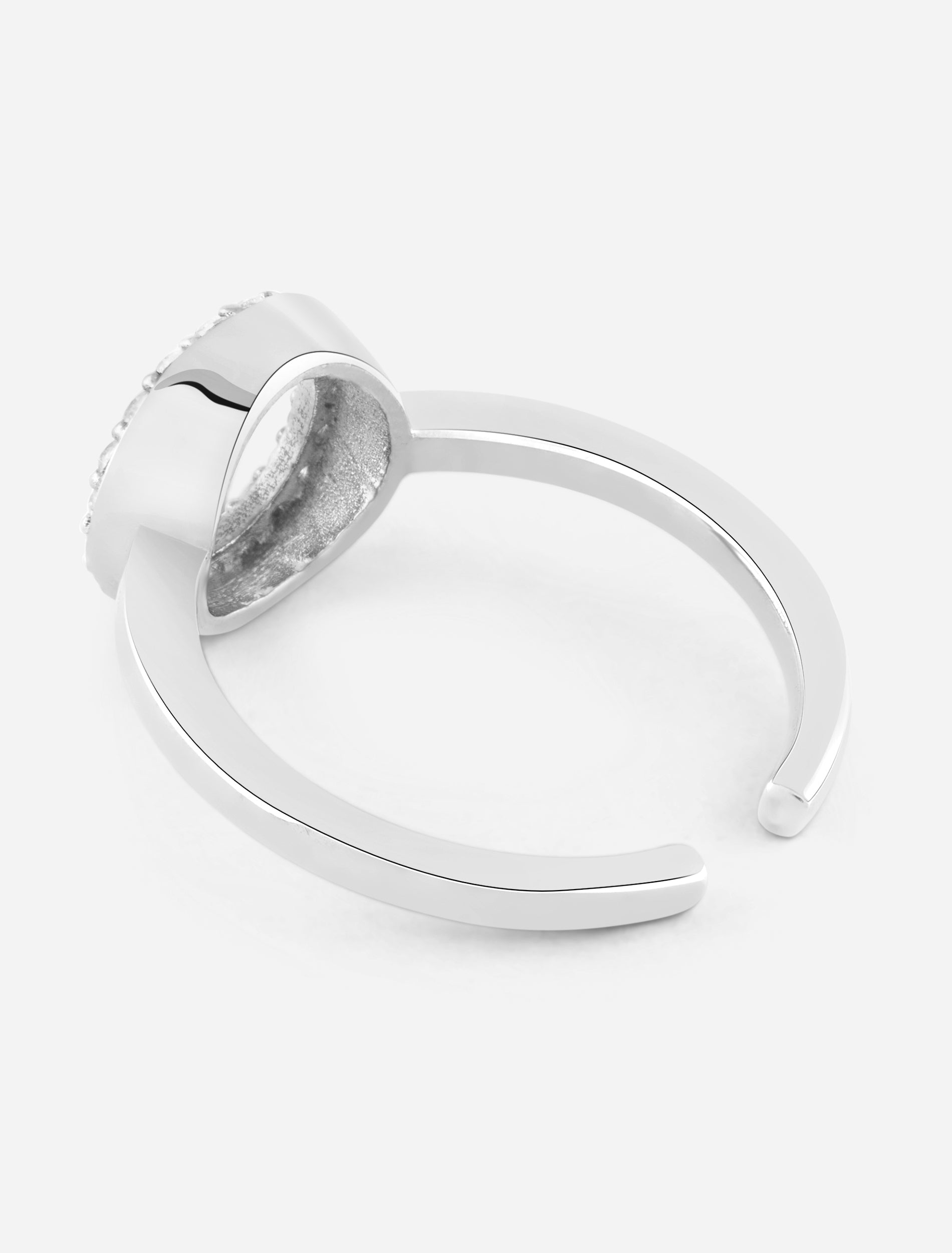 The Circle of Life Ring | Adjustable Sterling Silver Zircon Band Fian