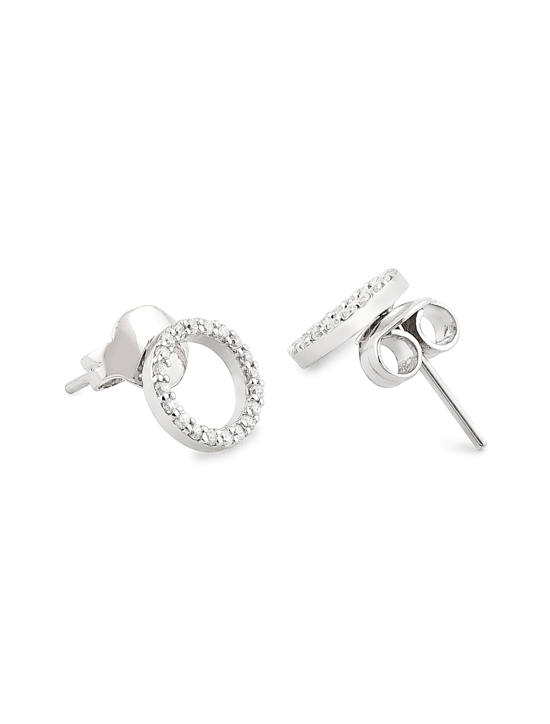 Allure Earrings | Minimal Sterling Silver Zircon Studs
