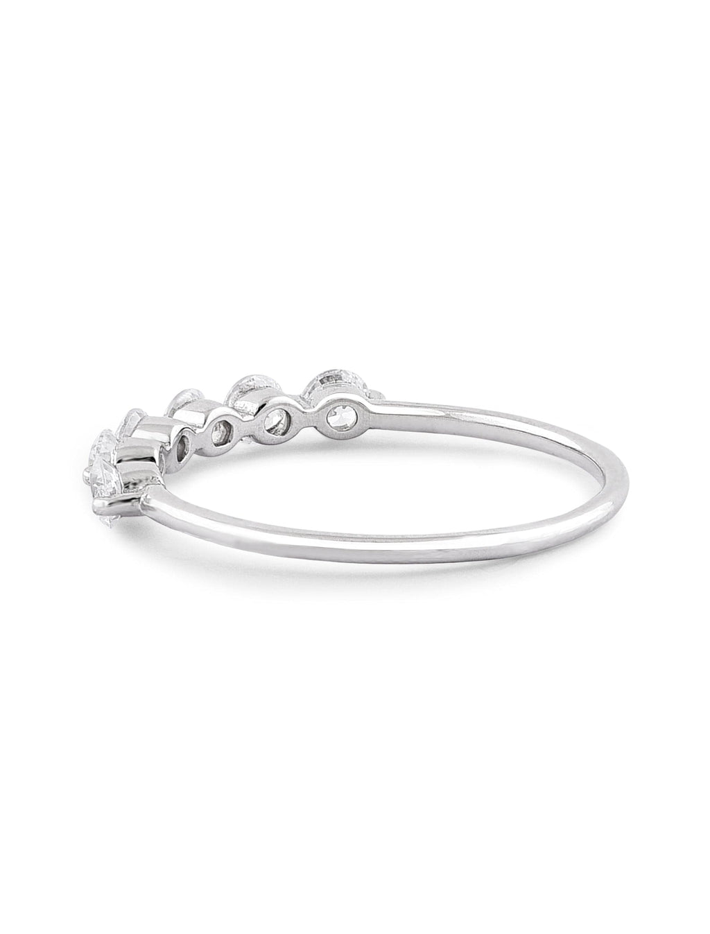 The Allure Ring | Sterling Silver Zircon Band Fian