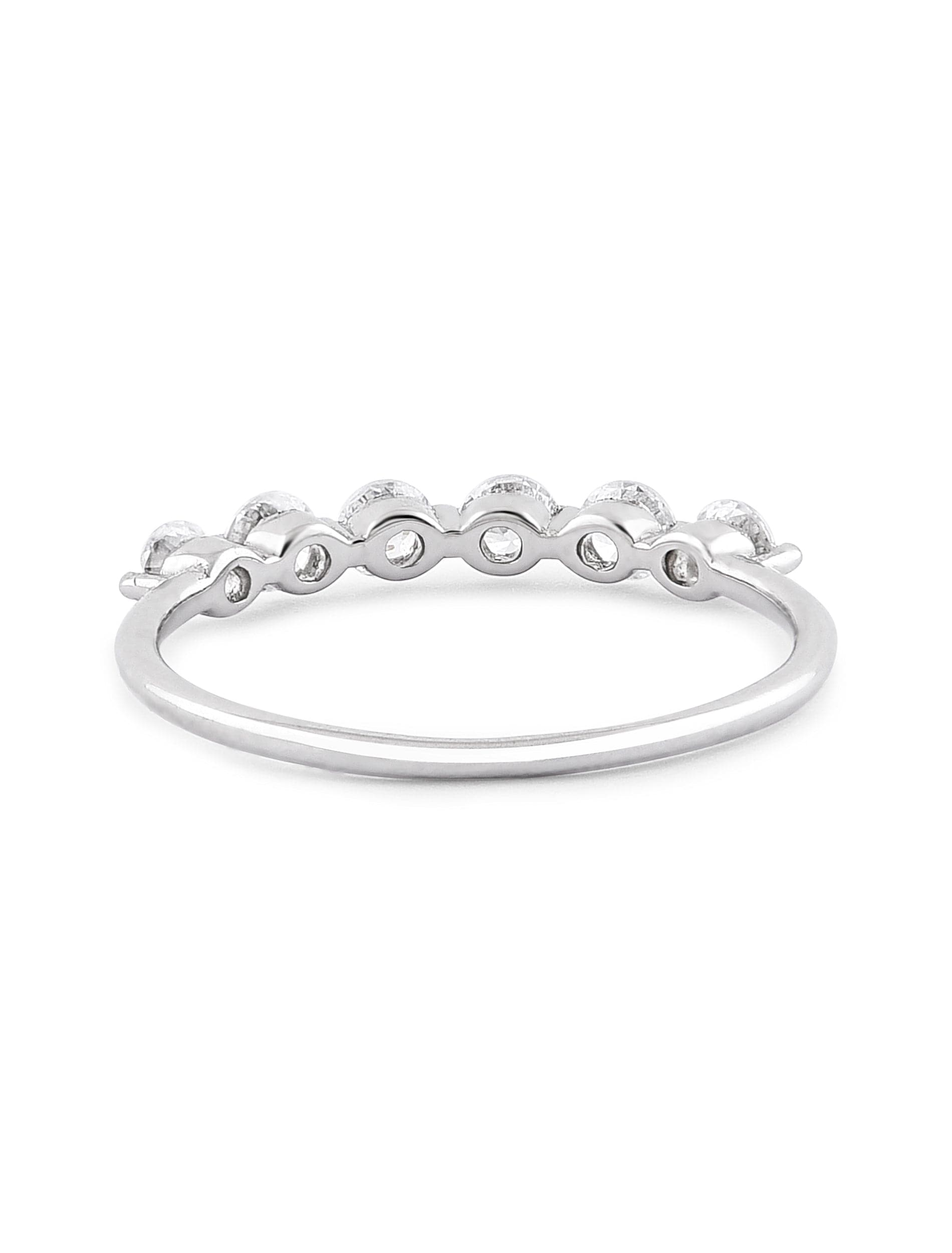 The Allure Ring | Sterling Silver Zircon Band Fian