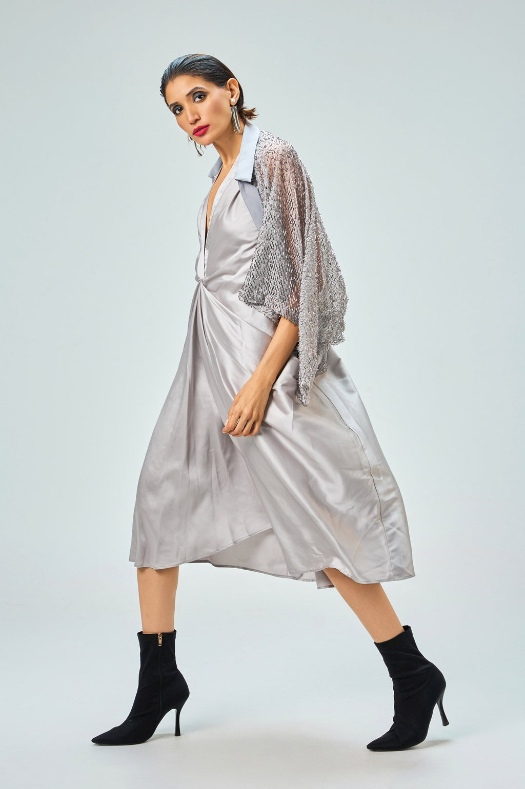 Selene Dress | Silver Glamorous Dress KOR