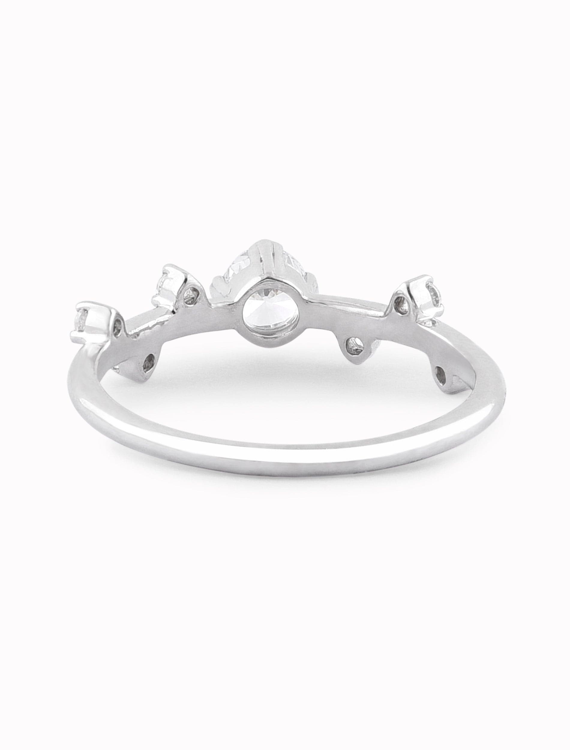 Entwined Stem Ring | Dainty Vine Sterling Silver Minimalist Band