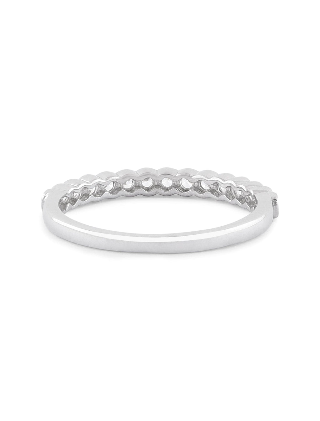 The Jane Ring | Dainty Sterling Silver Zircon Band