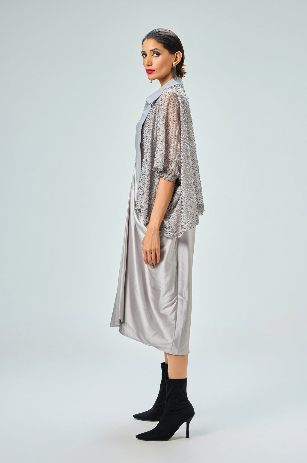 Selene Dress | Silver Glamorous Dress KOR