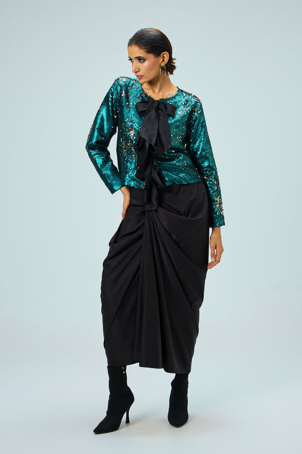 Electra Co-Ord Set | Sequin Top & Skirt Set KOR