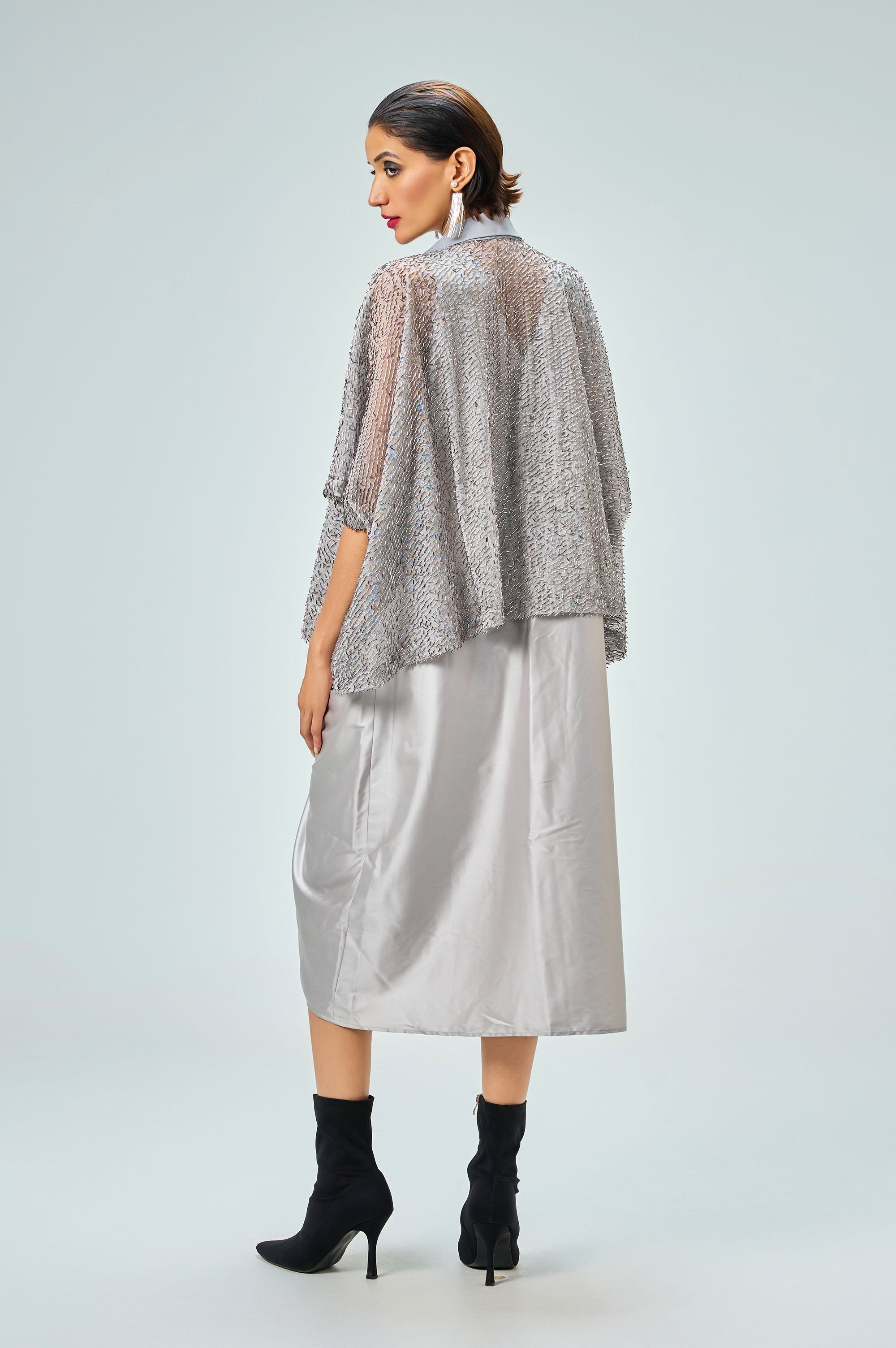 Selene Dress | Silver Glamorous Dress KOR