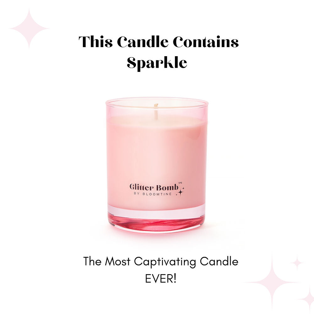 Milky Way | Glitter Bomb™ Gift Candle  in Coconut, Citrus & Vanilla 230G BLOOMTINE