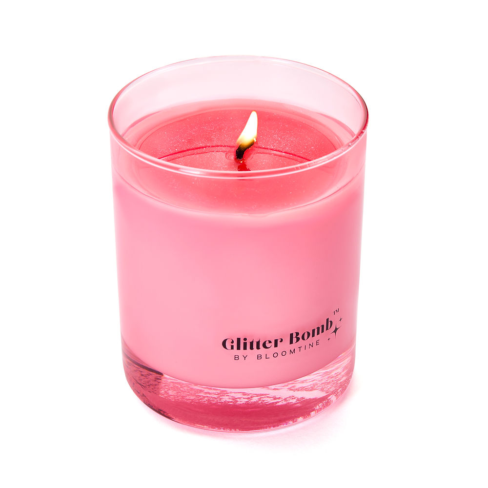 Rose Galaxy | Glitter Bomb™ Gift Candle in Rose & Oud 230G BLOOMTINE