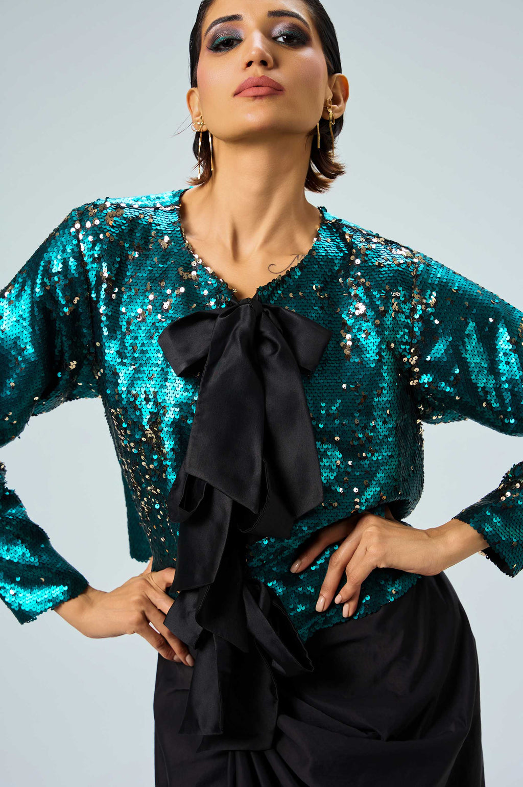 Electra Co-Ord Set | Sequin Top & Skirt Set KOR