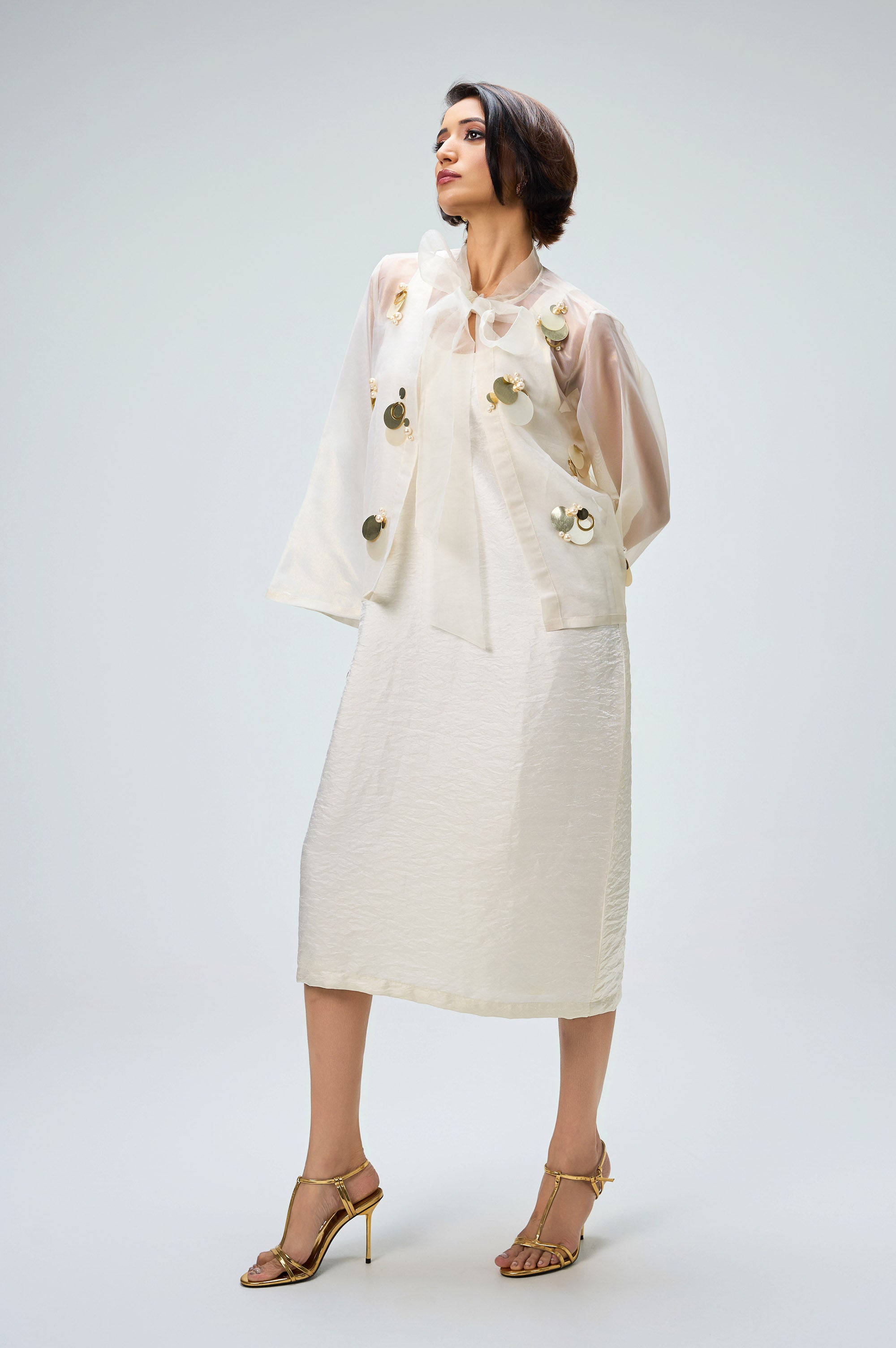 Maravéa Dress | Ivory Occasion Wear KOR