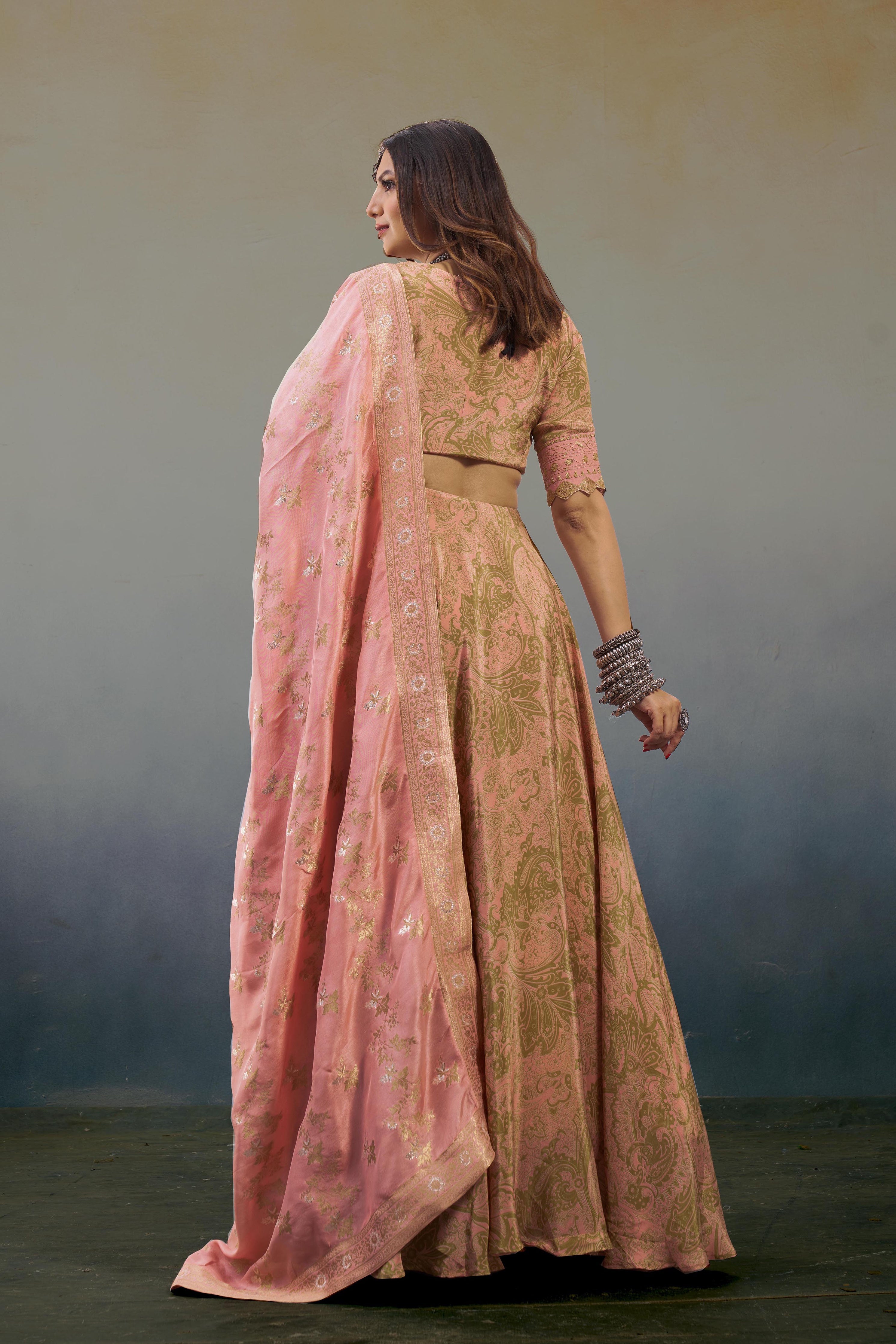 Noor Pastel Pink Lehenga Set | Elegant Indian Wedding & Occasion Wear 