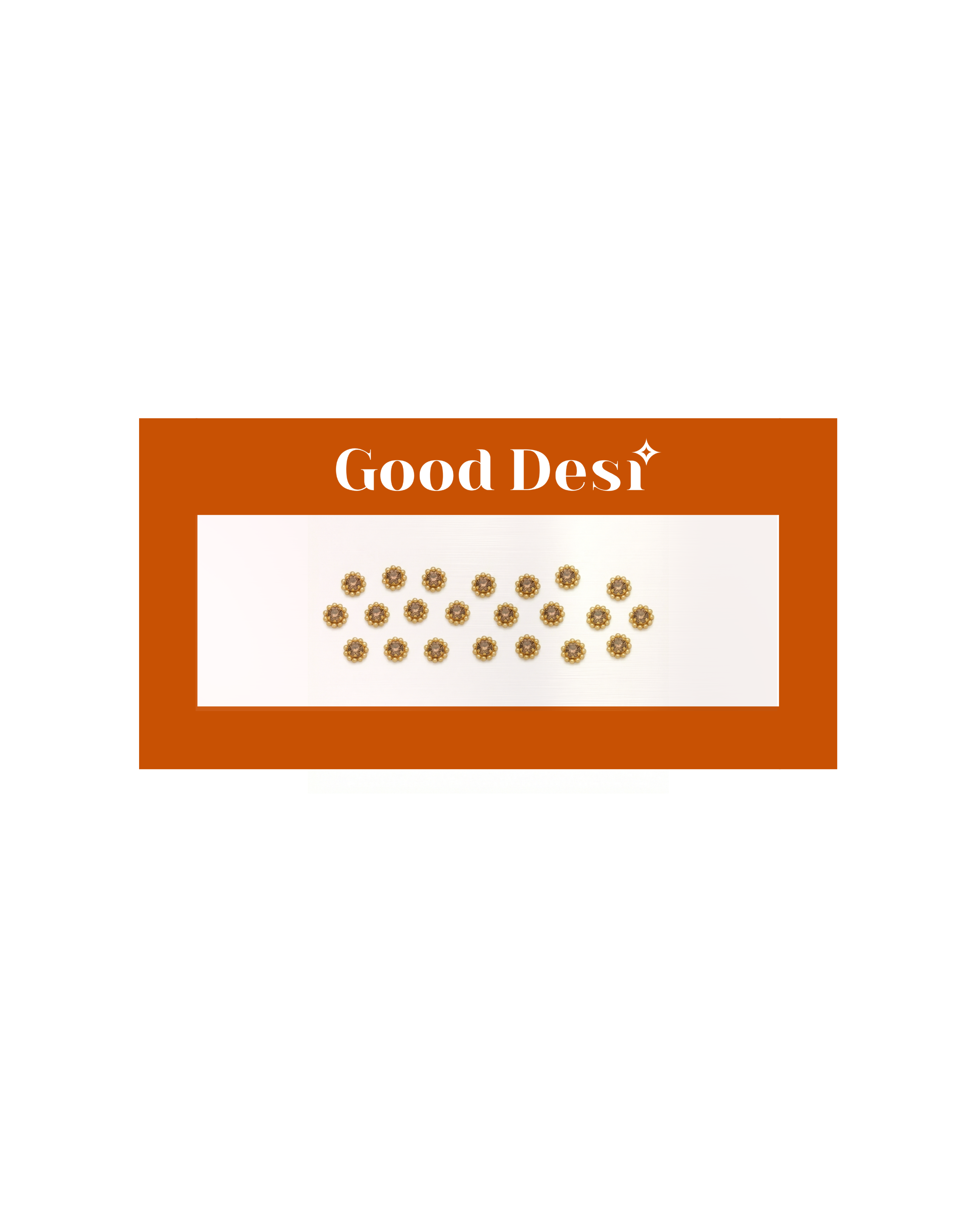 Minimalist Golden Rhinestone & Faux Pearl Bindis | Pack of 12 | Indian Wedding Accessories Good Desi Marketplace