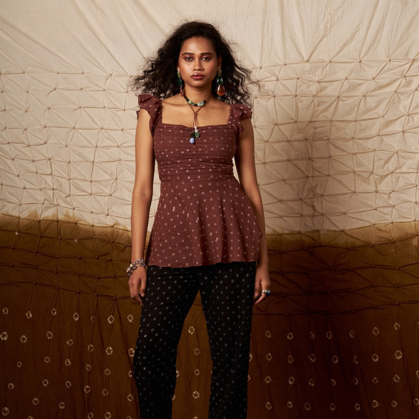 Rohini Cotton Top | Statement Back Bow The House Of Ara