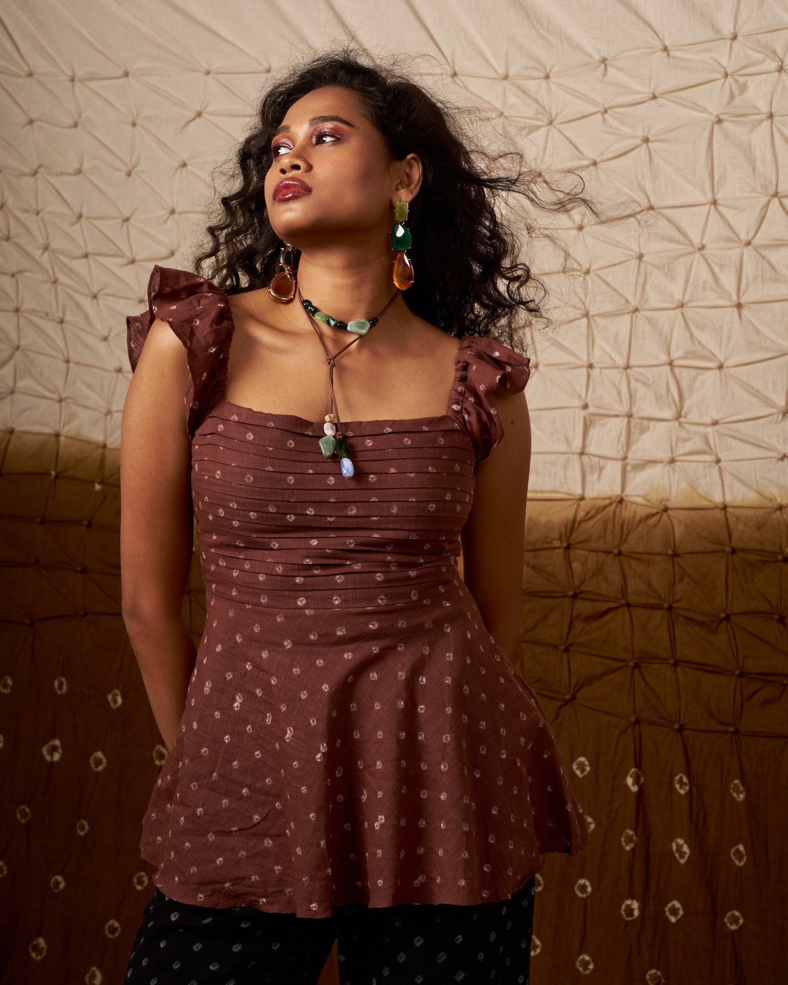 Rohini Cotton Top | Statement Back Bow The House Of Ara