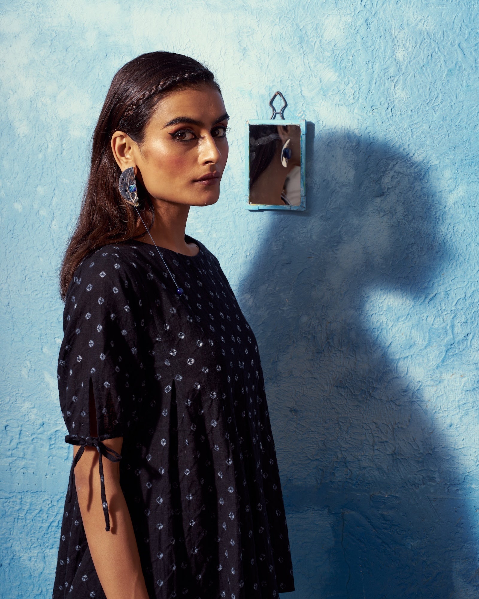 Bandhej Yamika Top | Dori-Tied Sleeves The House Of Ara