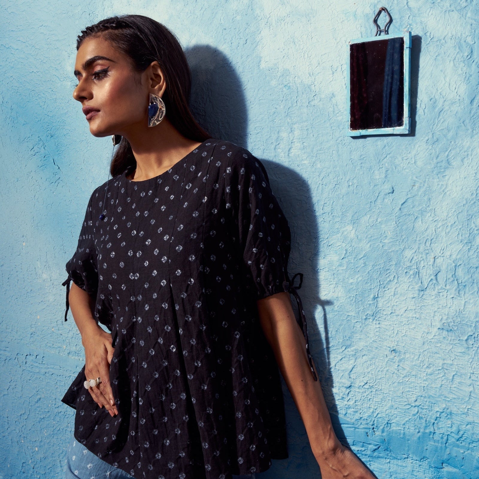 Yamika Top & Ira Pants Co-ord Set | Cotton Bandhej The House Of Ara