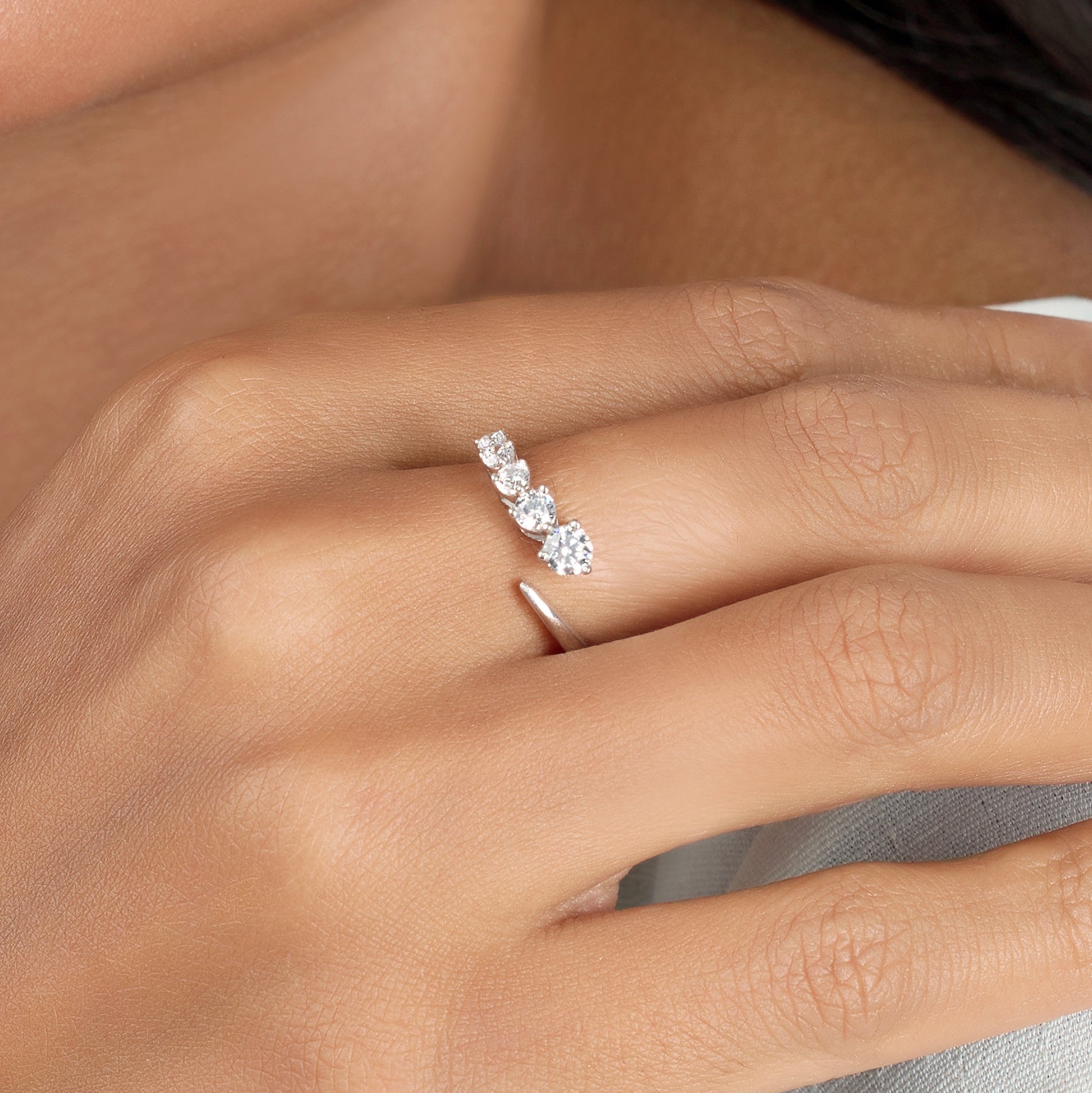 Budding Flower Ring | Designer Sterling Silver Ring 