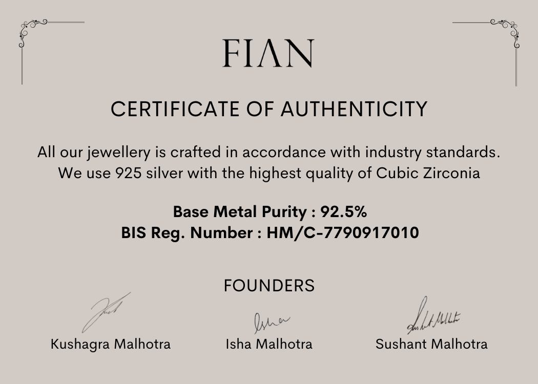 Saturn Ring | Three Solitaire Zircon Sterling Silver Stackable Fian