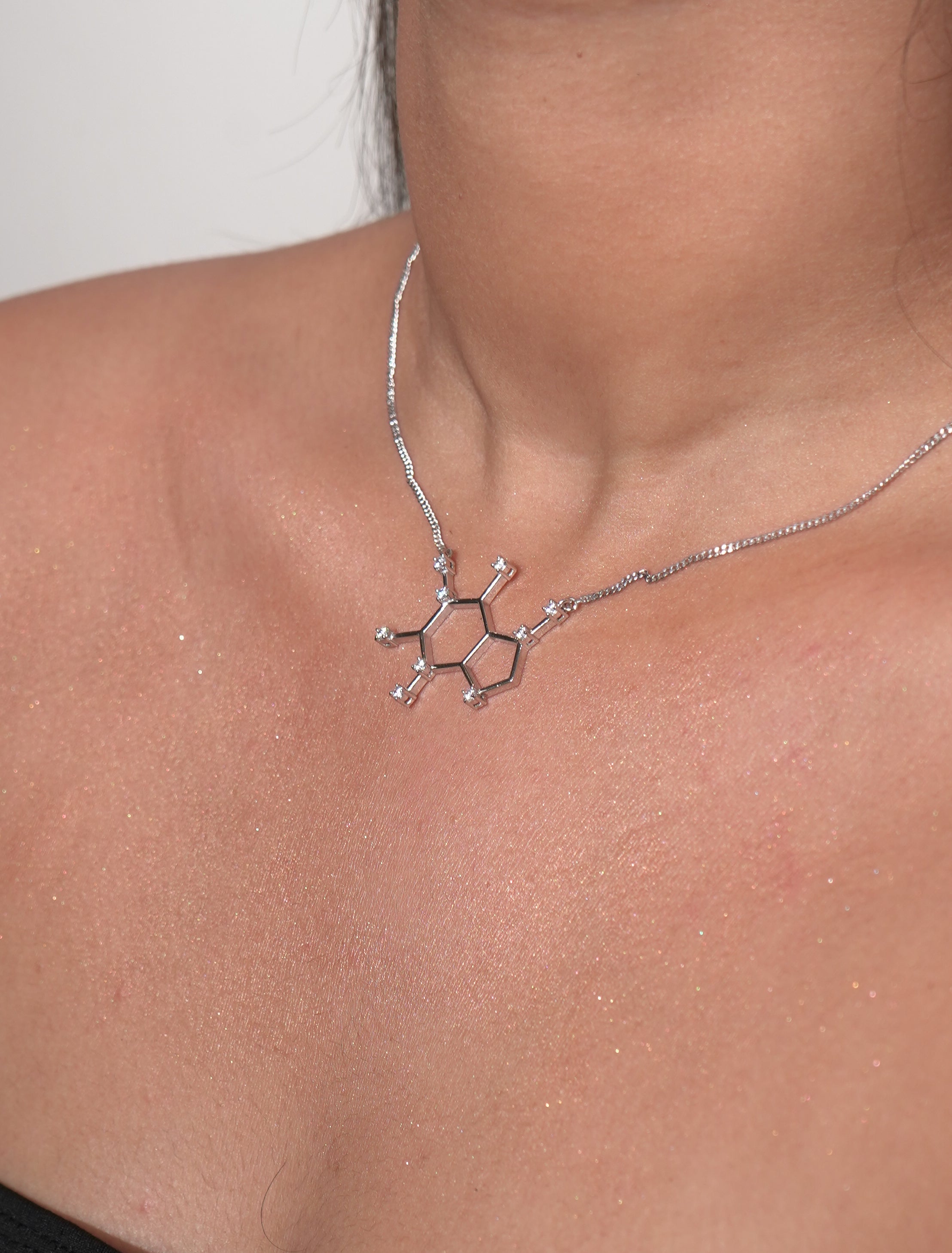 Coffee – The Energy Pendant | Molecular Sterling Silver Necklace