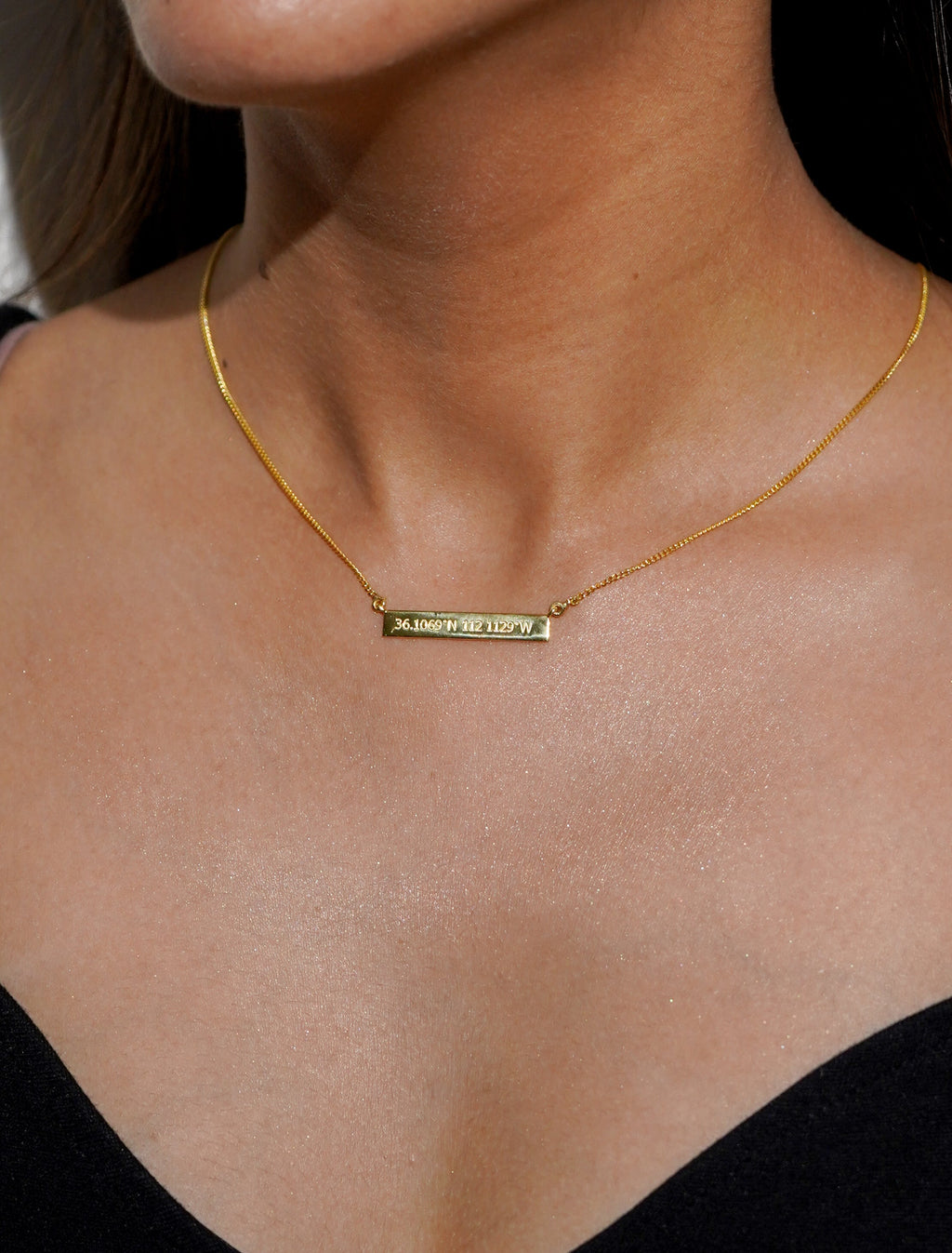 The Imprint Engraveable Bar Pendant | Custom 925 Sterling Silver Minimalist Necklace
