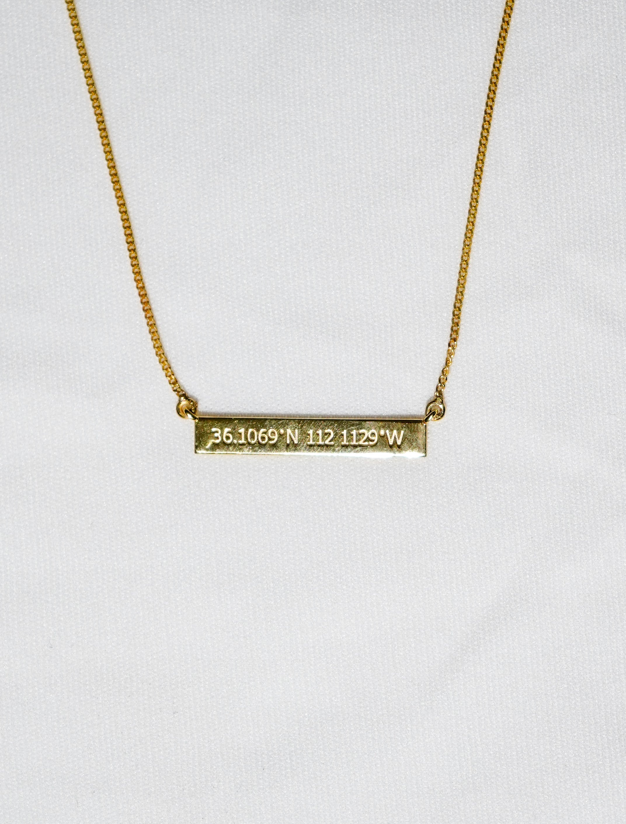 The Imprint Engraveable Bar Pendant | Custom 925 Sterling Silver Minimalist Necklace