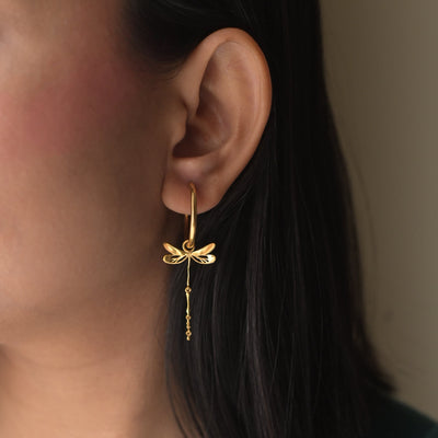 Dragonfly Hoop Earrings | Heritage Inspired Earrings 