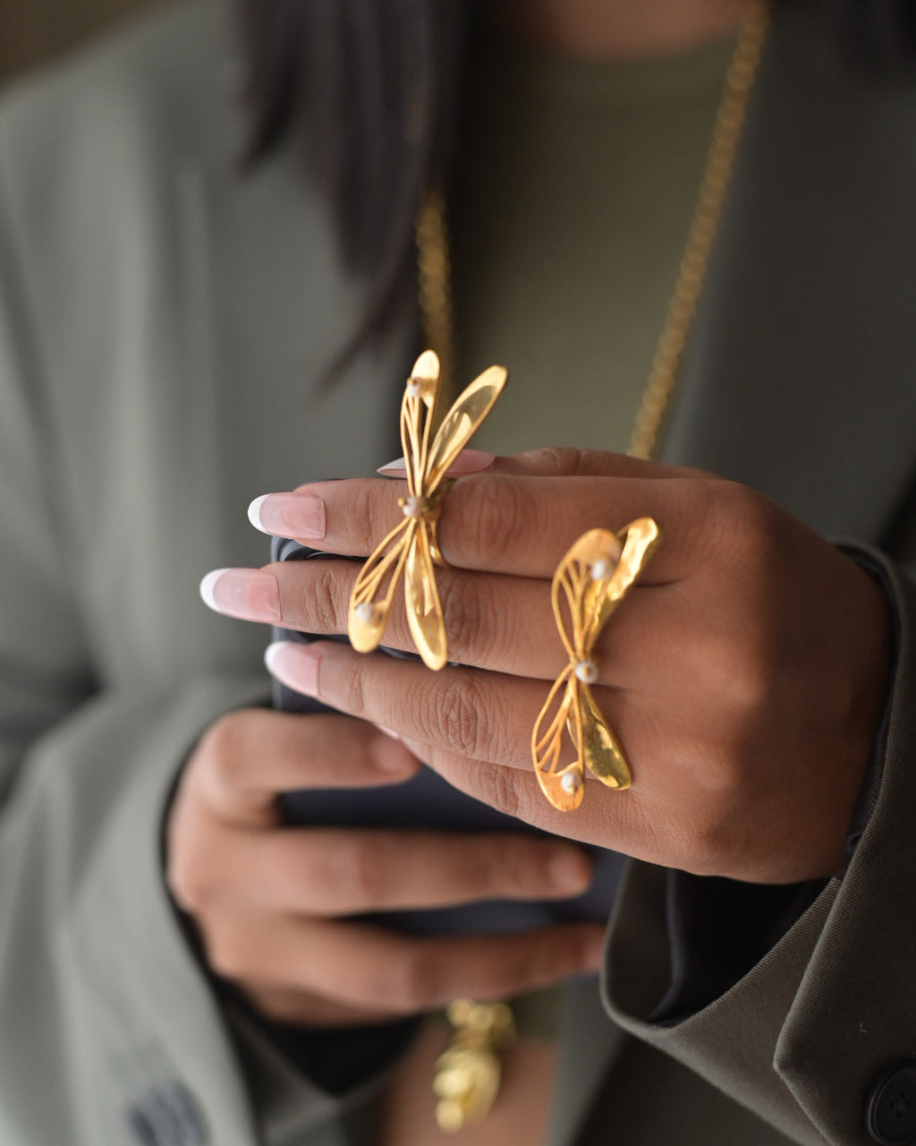 Dragonfly Ring | Unique Statement Ring