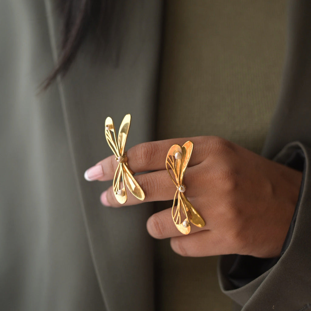 Dragonfly Ring | Unique Statement Ring