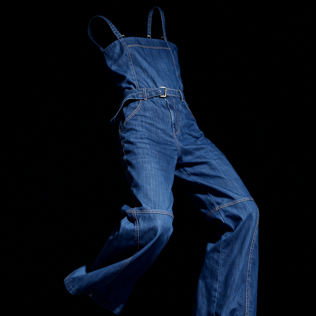 Elysian Curve Jumpsuit | Denim Dungaree