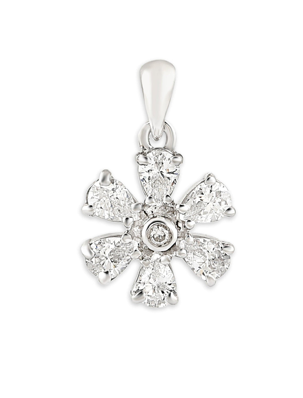 Blossom Pendant | Dainty Sterling Silver Flower Pendant Necklace