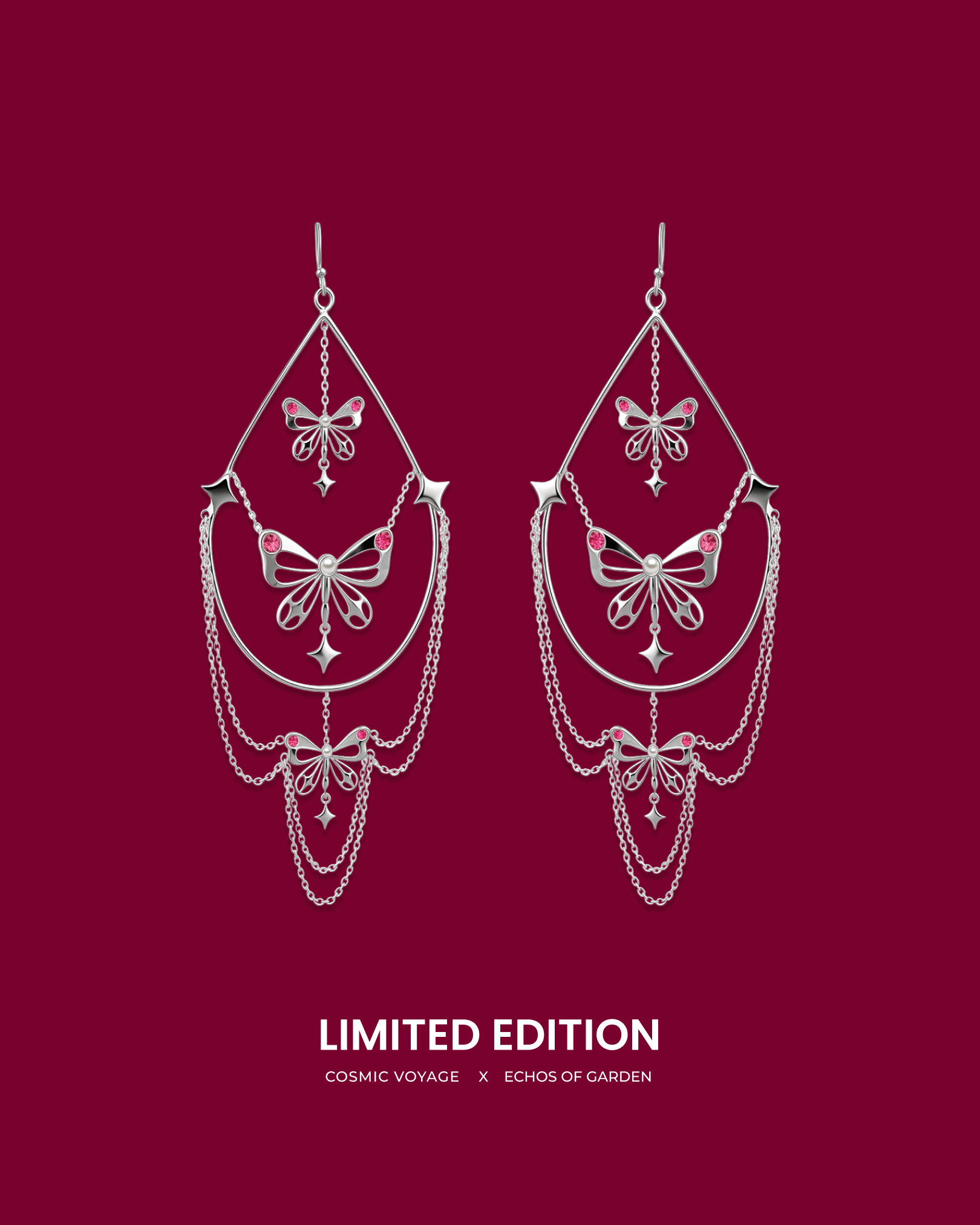 Flutter Drop Earrings | Handcrafted Designer Statement Earrings 