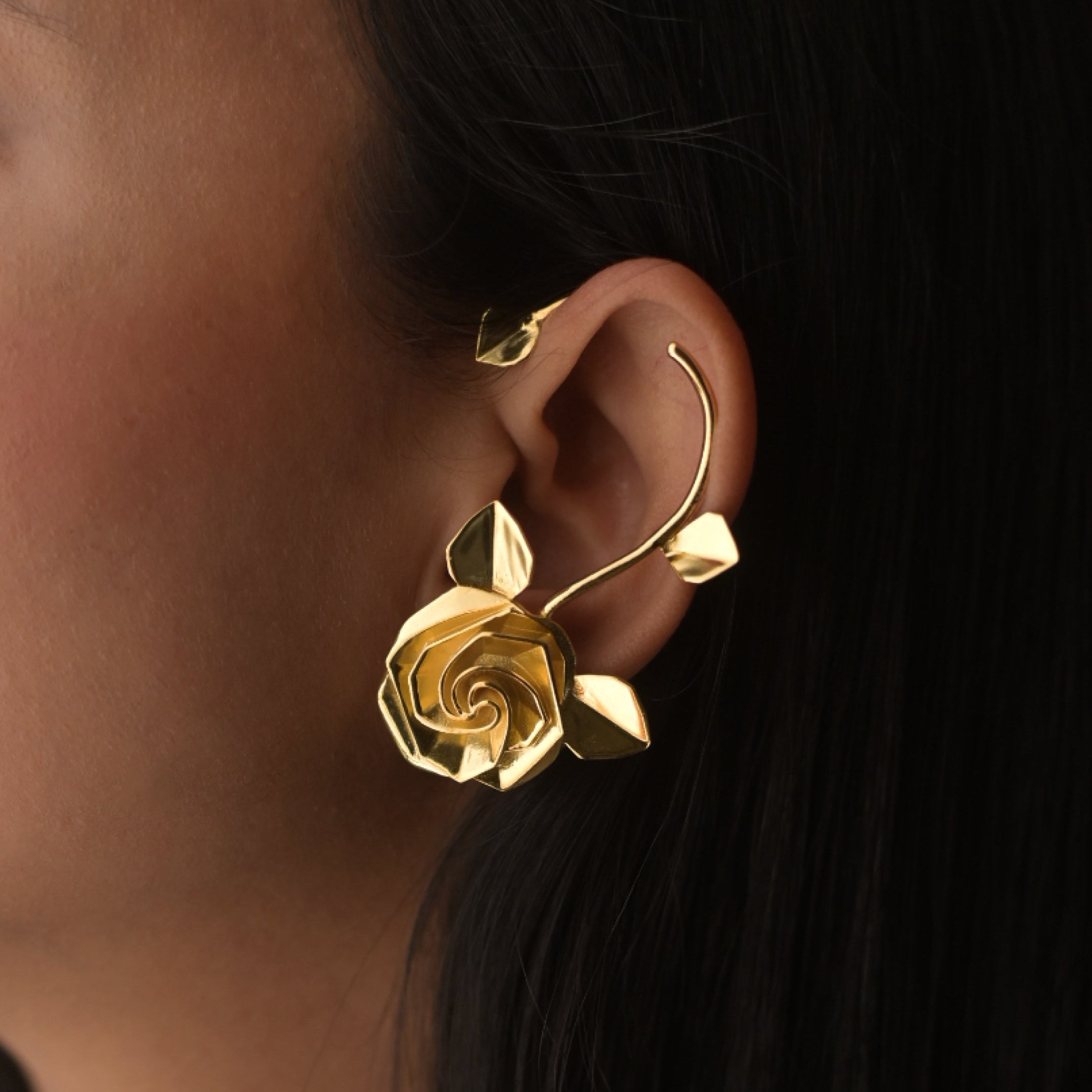 Forever Rose Earrings | Calcutta Gardens Inspired Contemporary Earrings