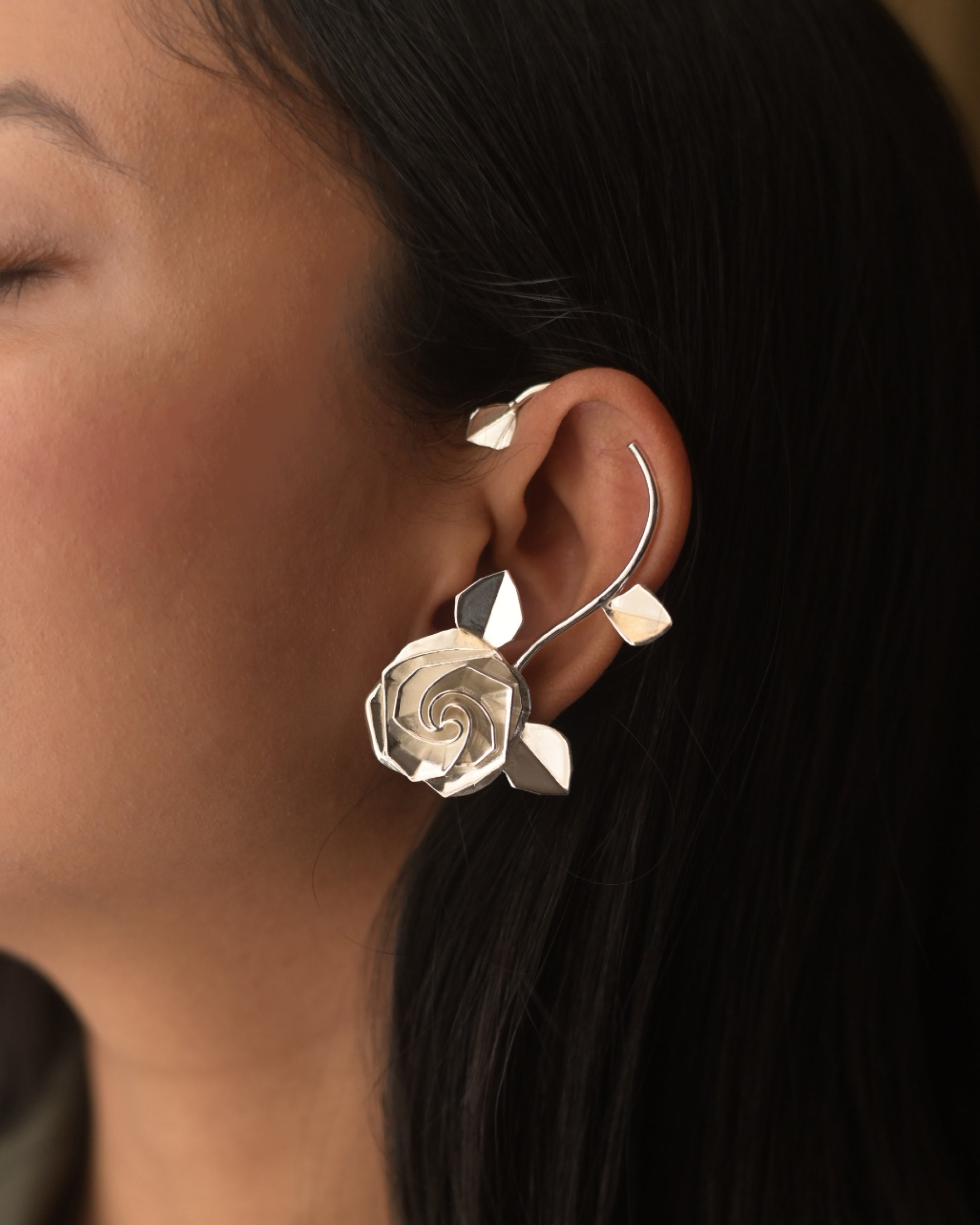 Forever Rose Earrings | Calcutta Gardens Inspired Contemporary Earrings