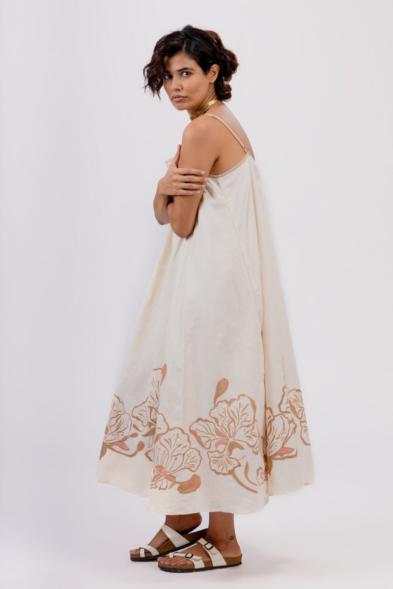 Aasmani Dress | Hand-Painted Spaghetti Dress Asaii