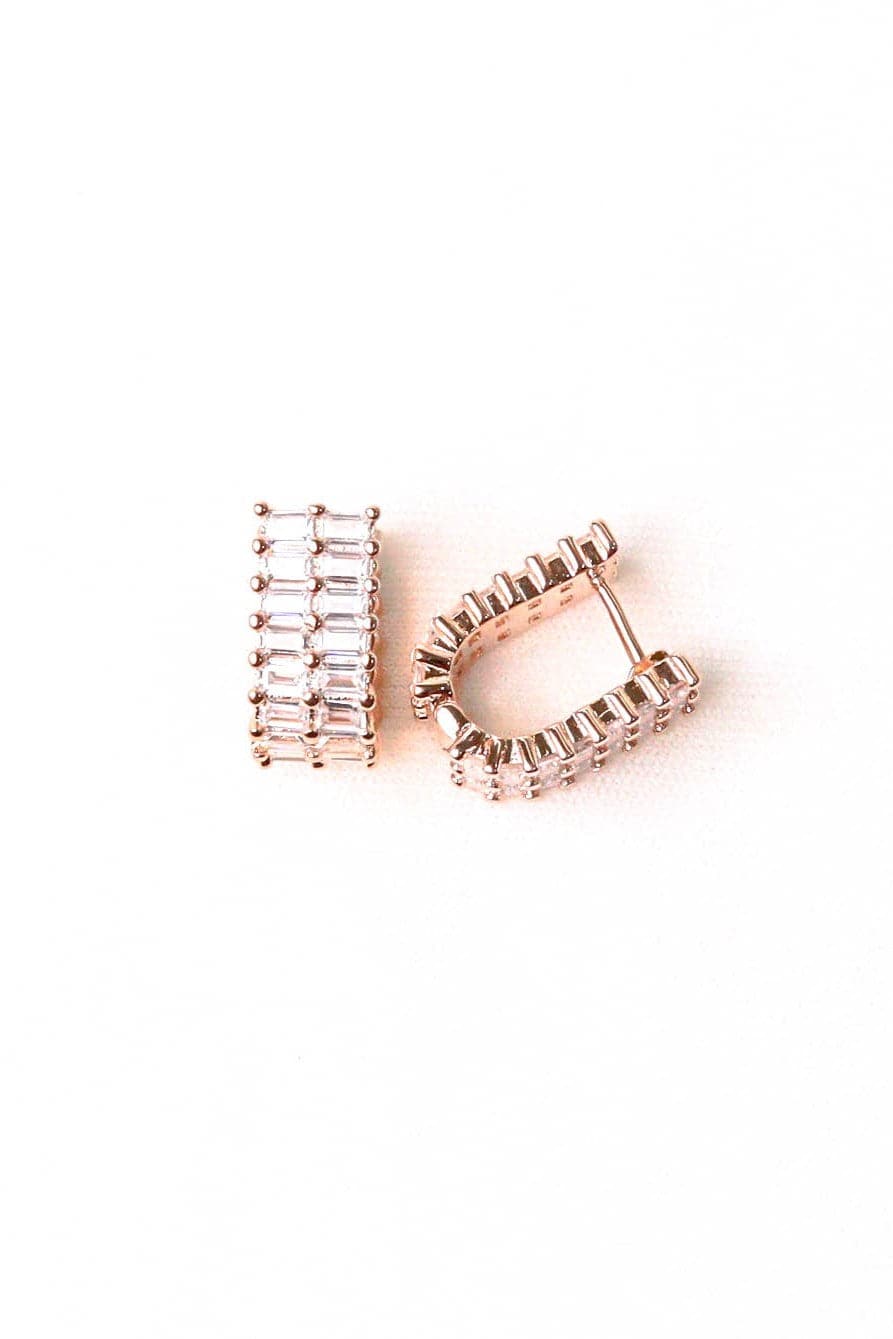 Miorah Earrings | Elegant Sterling Silver Huggies Fian