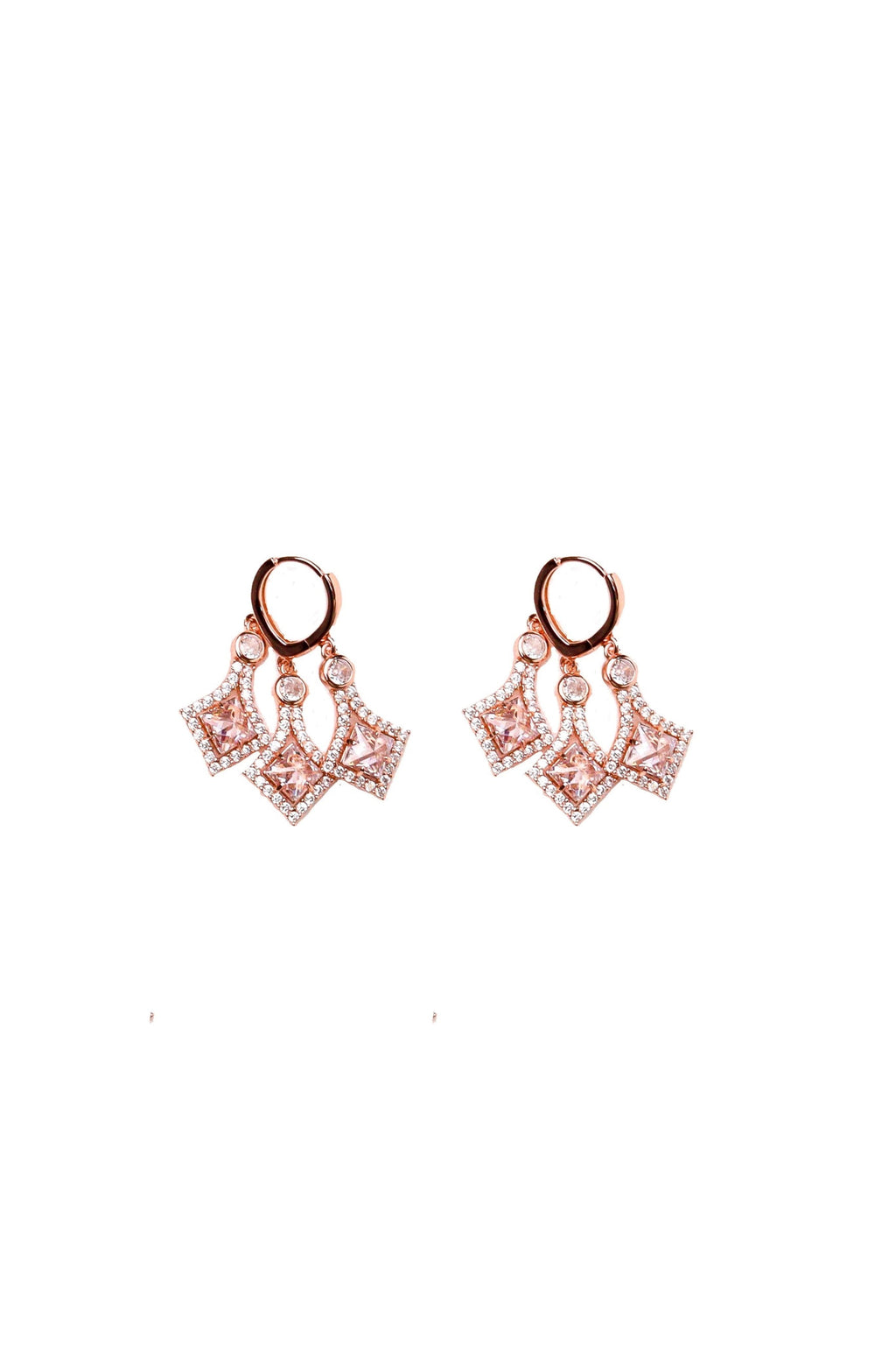 Gilded Petal Earrings | Festive Sterling Silver Dangle Earrings 