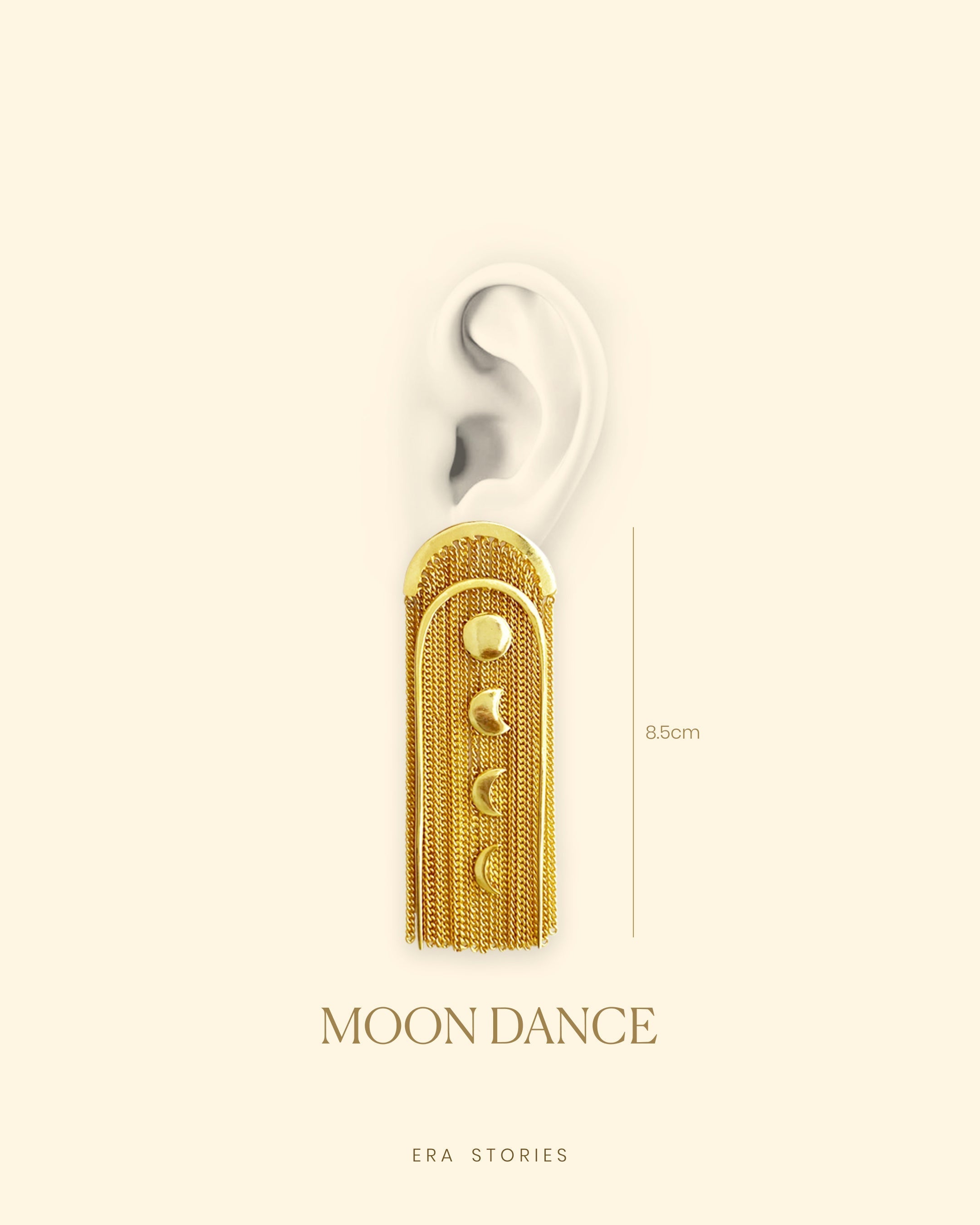 Moon Dance Earrings | Statement Curtain Earrings Era Stories