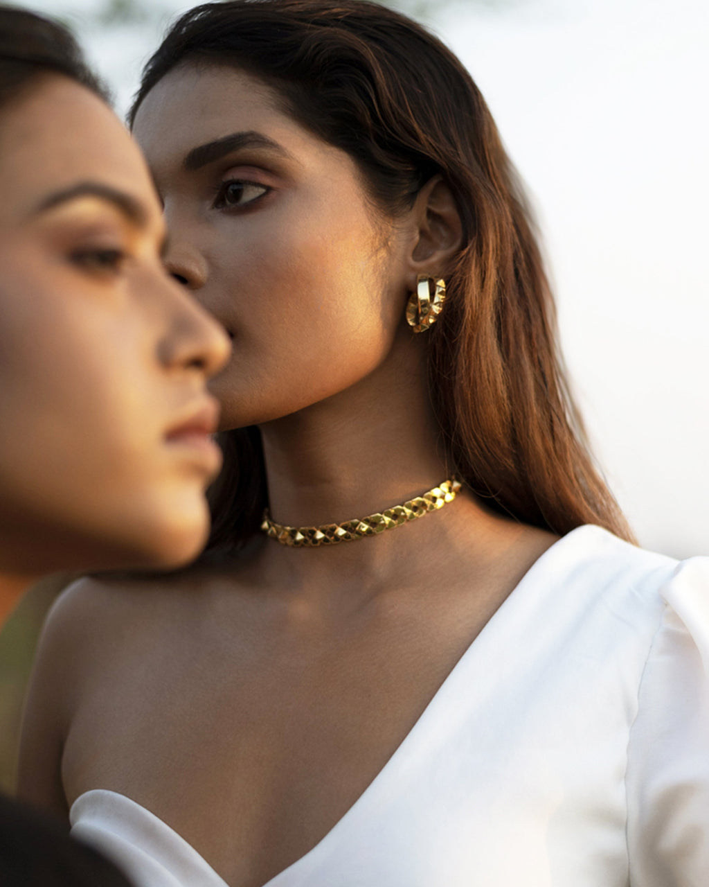 Sunburst Hoops | Contemporary Statement Hoop Earrings Era Stories